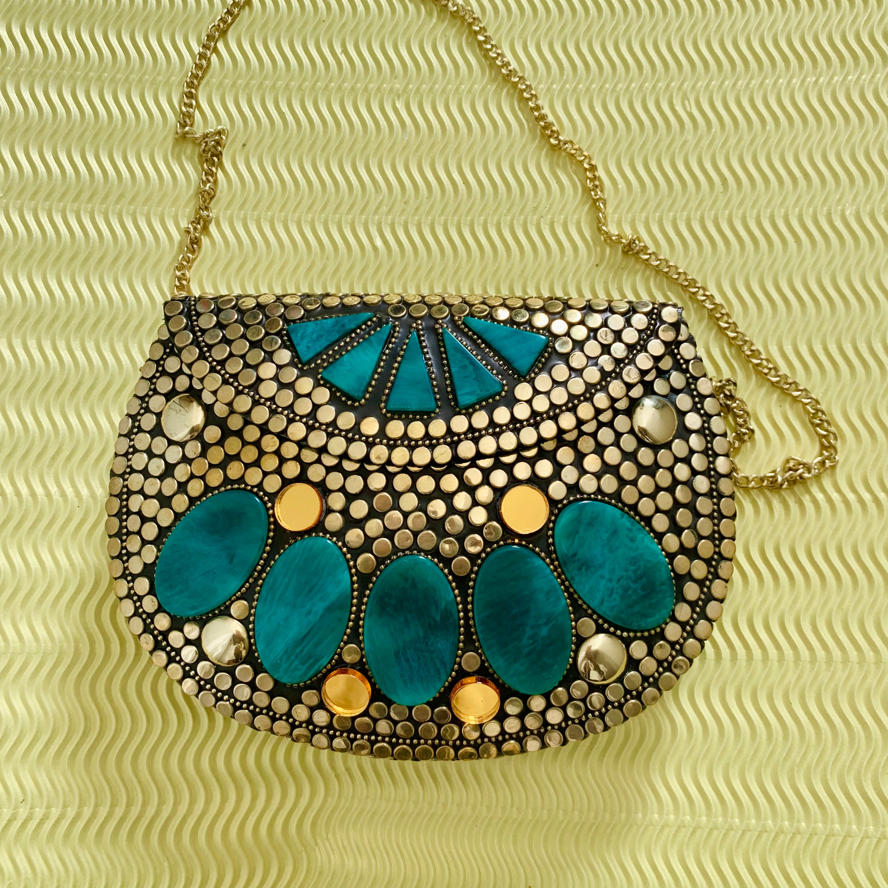 Mosaic handcrafted bag