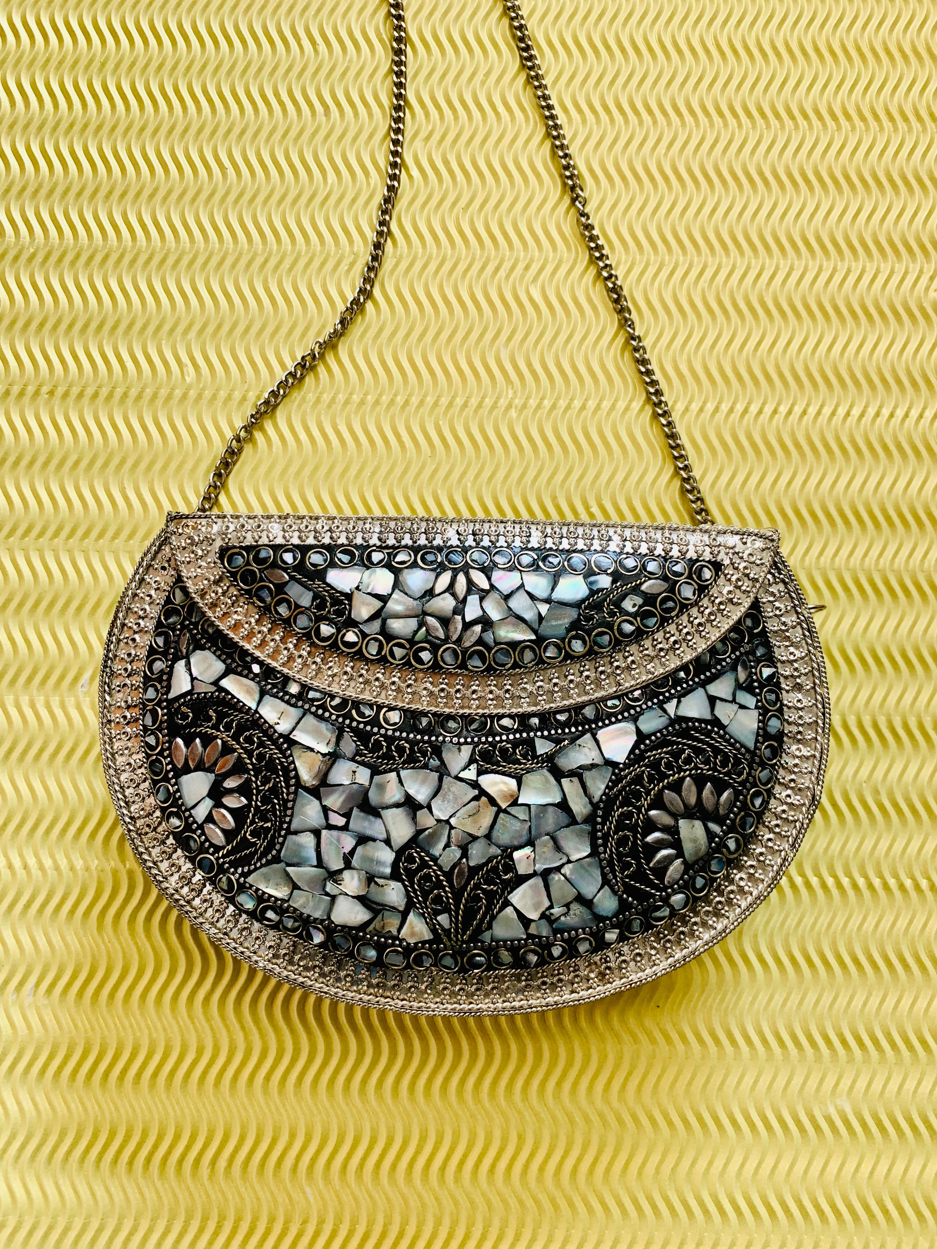 Mosaic handcrafted bag