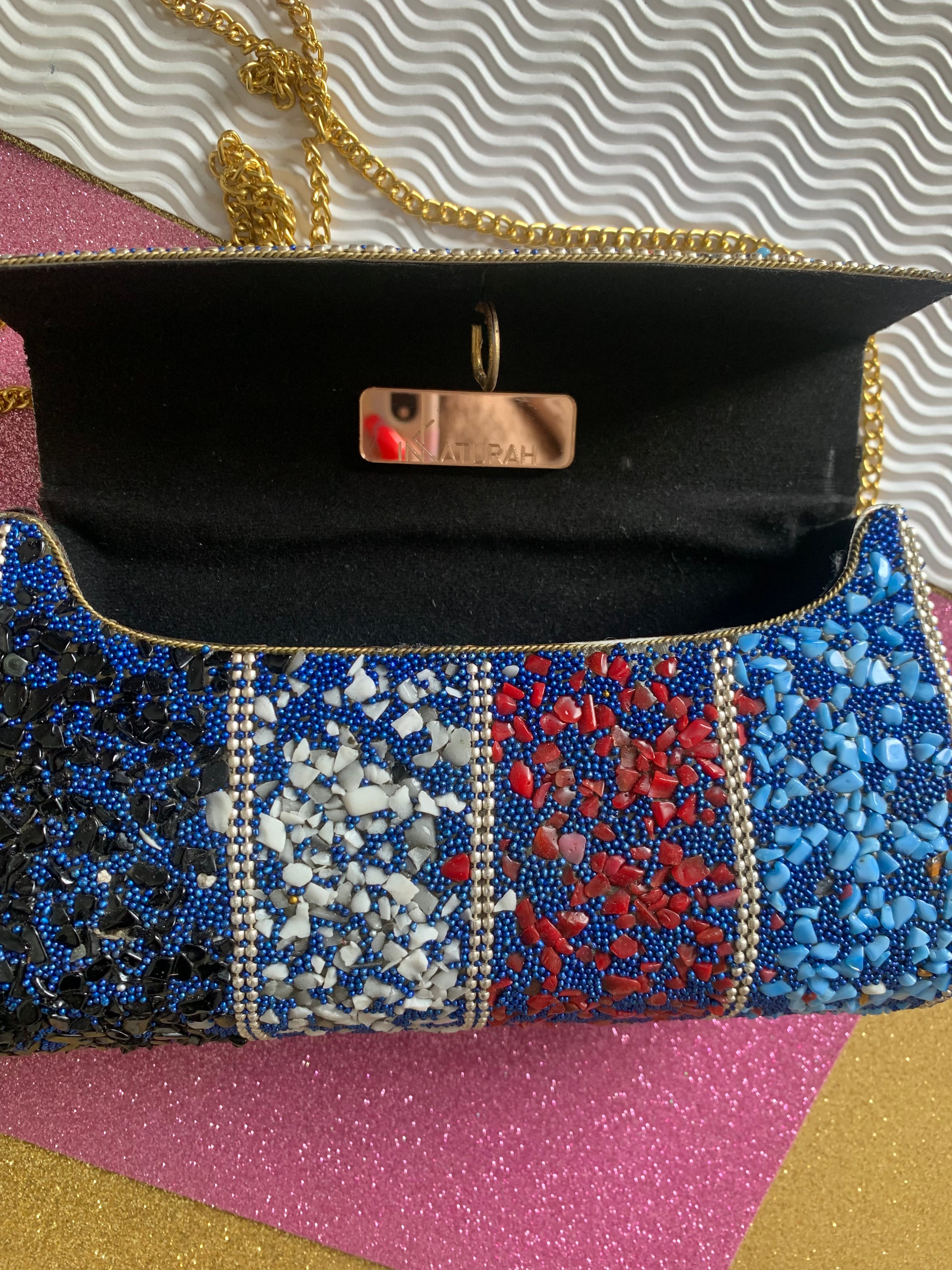 Mosaic handcrafted bag