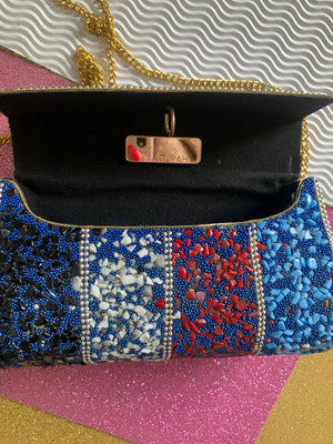 Mosaic handcrafted bag