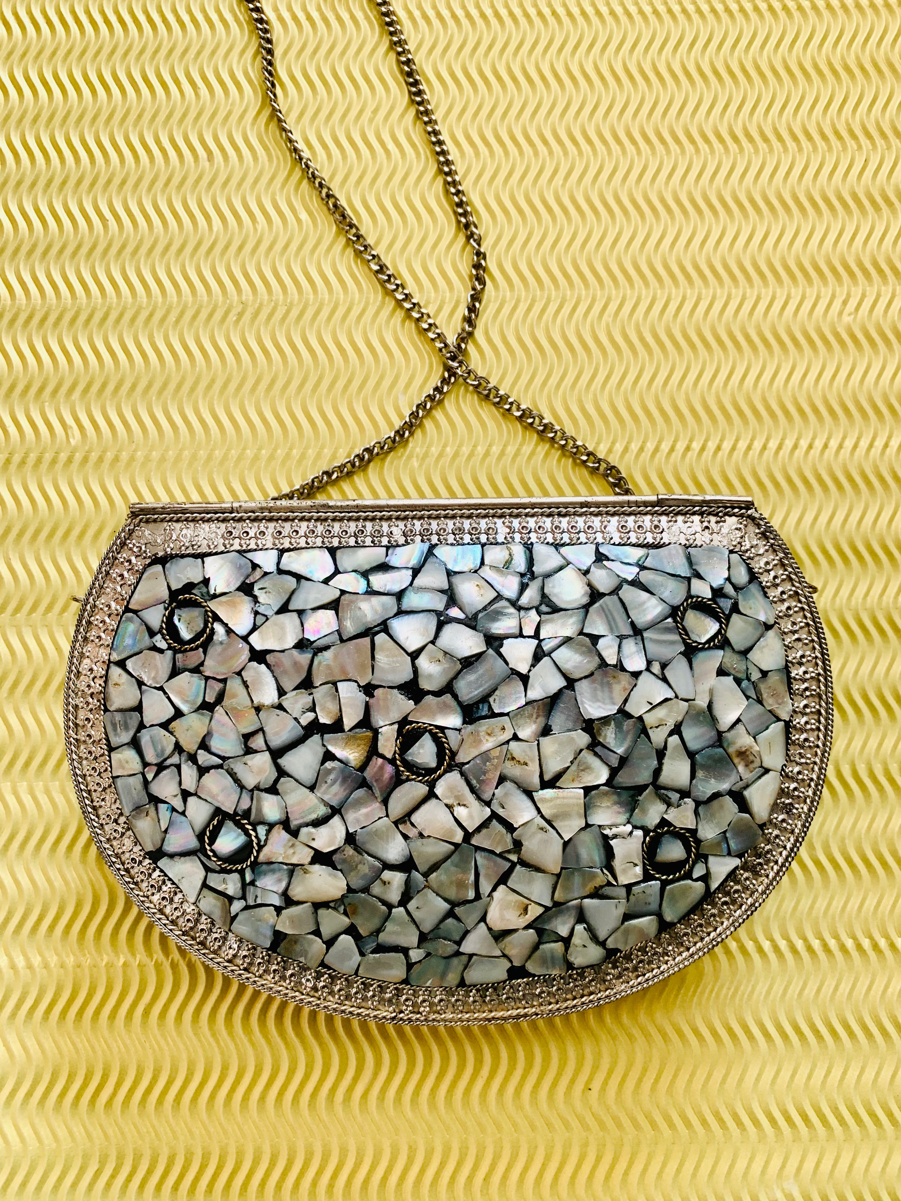 Mosaic handcrafted bag