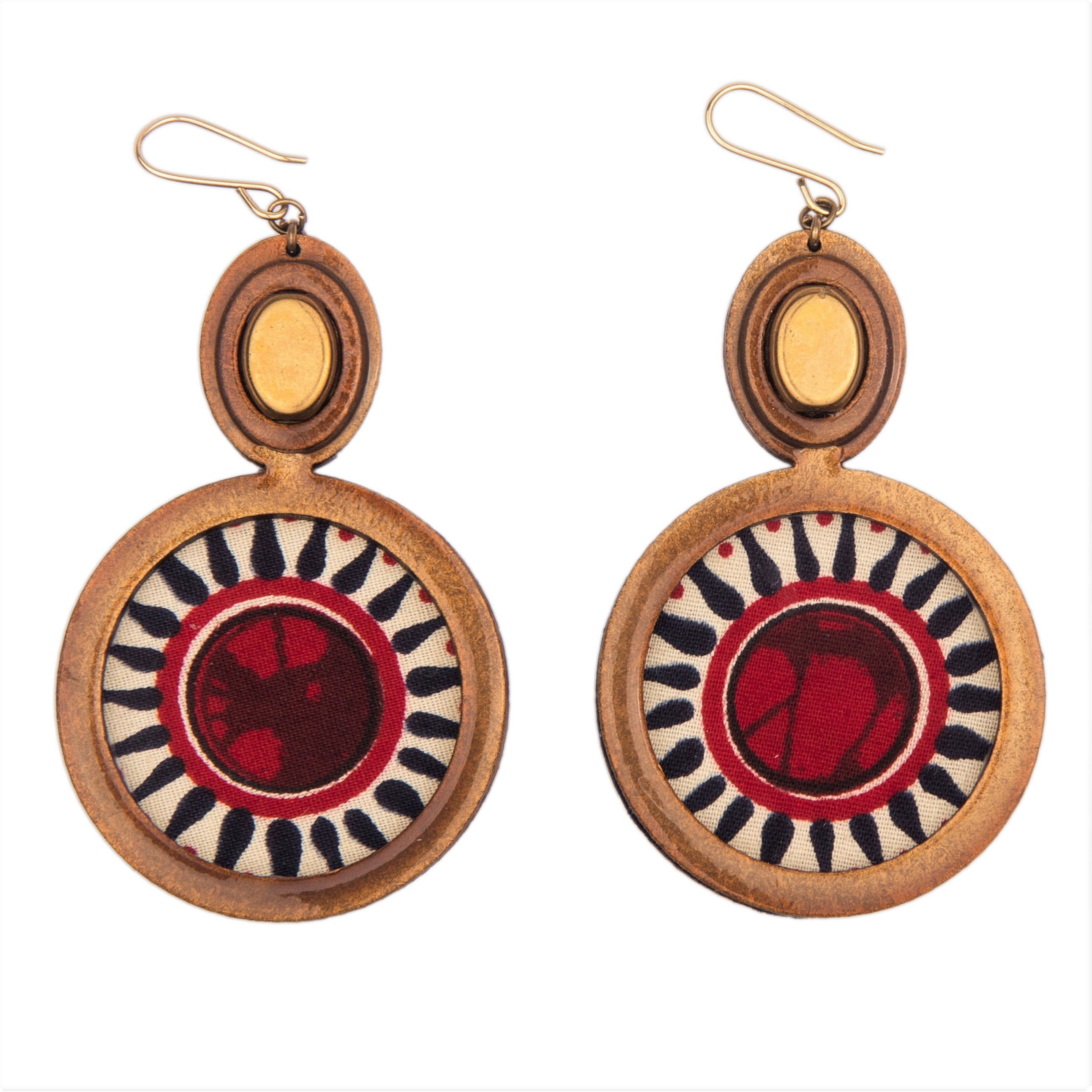 Peacock earrings
