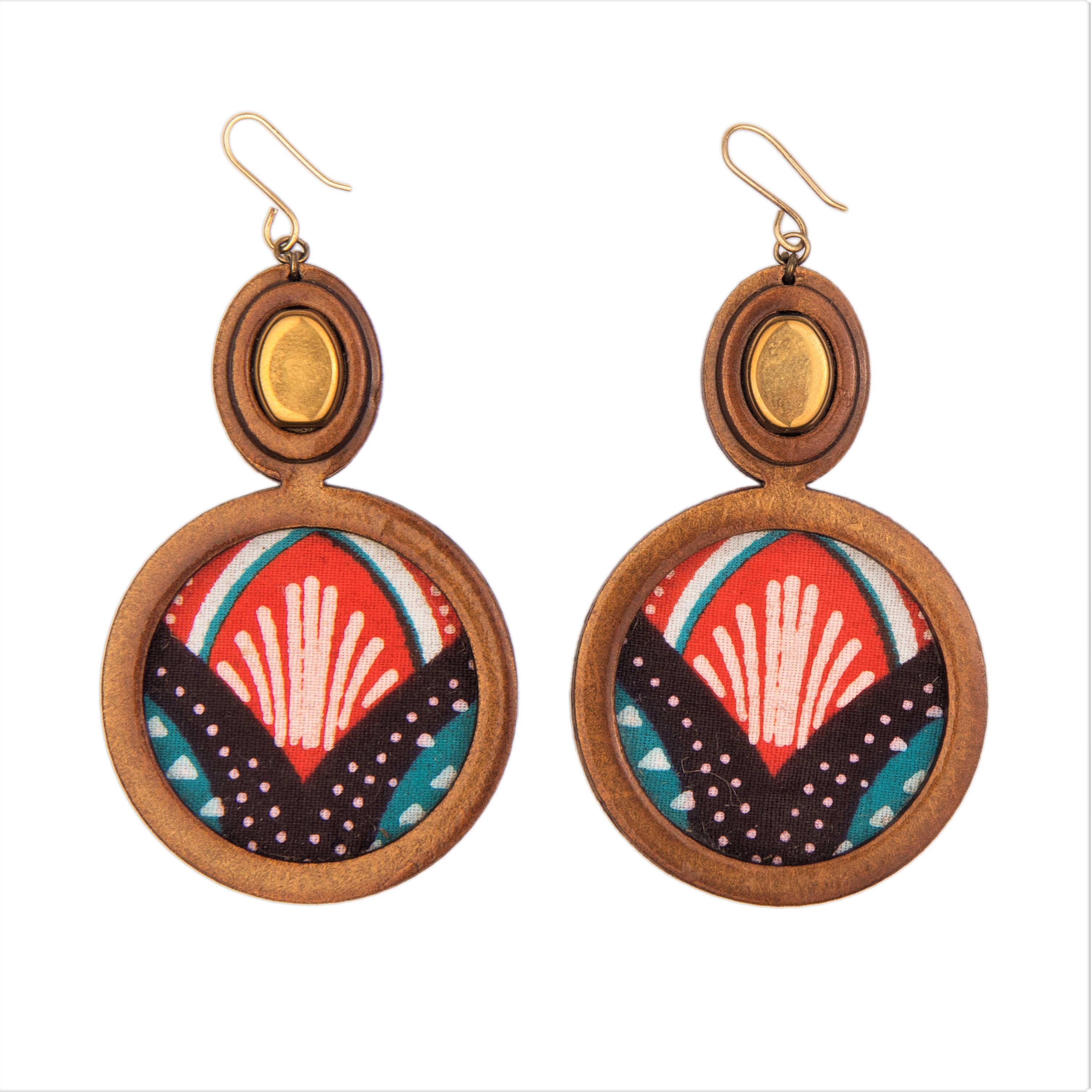Peacock earrings