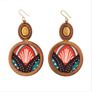 Peacock earrings