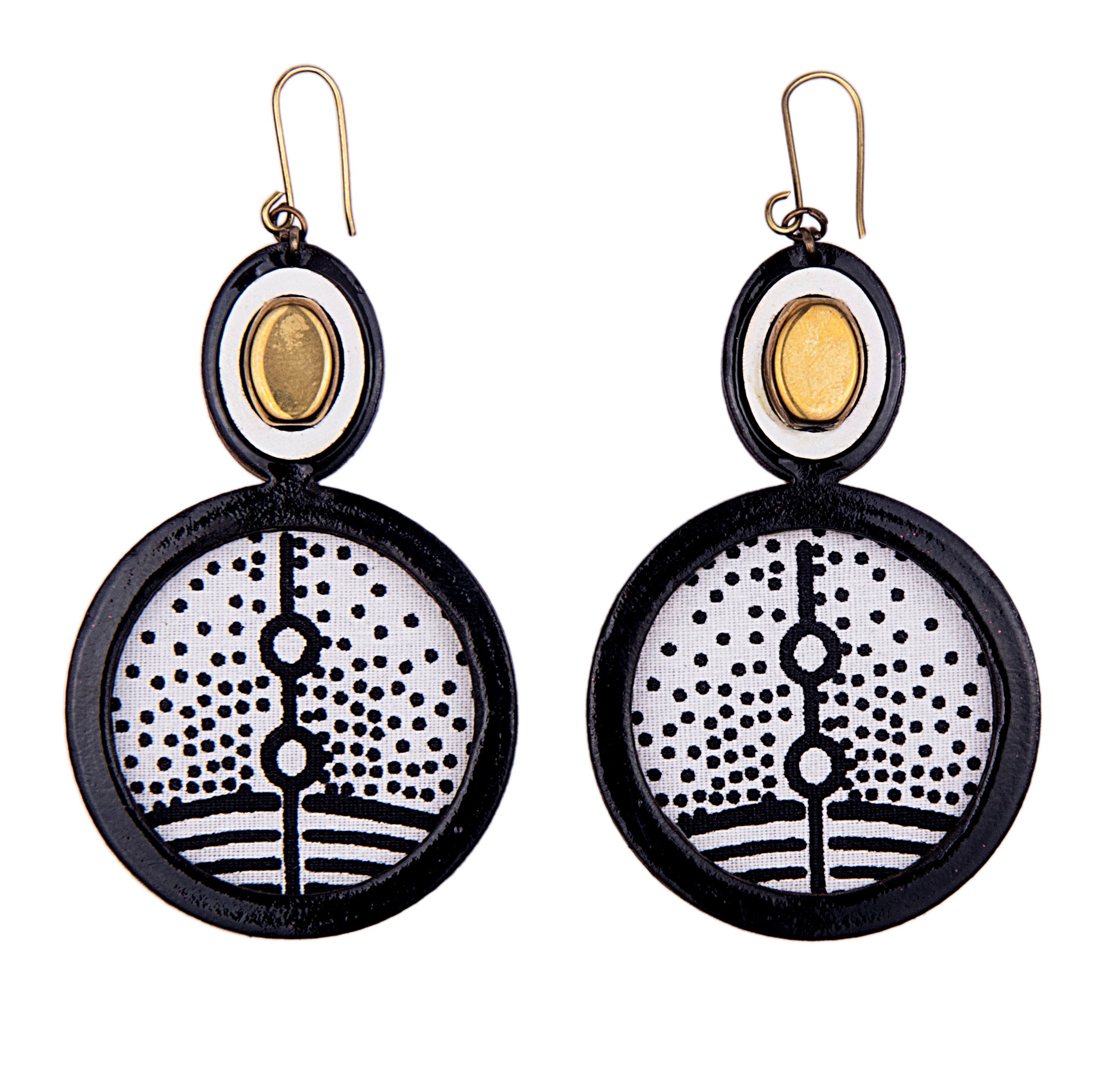 Peacock earrings