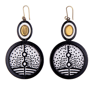 Peacock earrings
