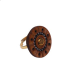 Sundial Beaded Ring
