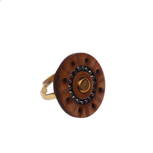 Sundial Beaded Ring