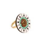 Sundial Beaded Ring