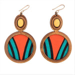 Peacock earrings