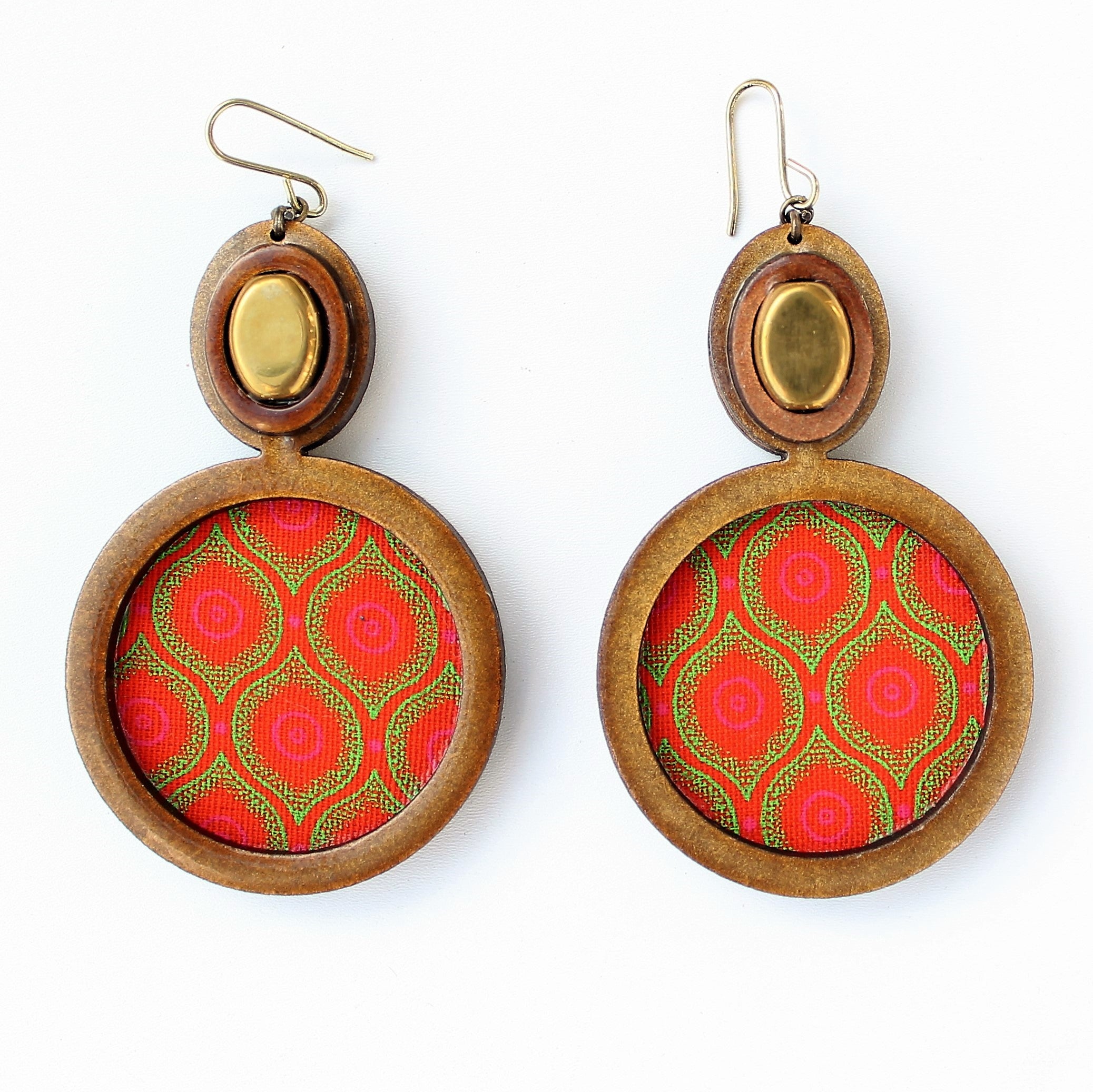 Peacock earrings