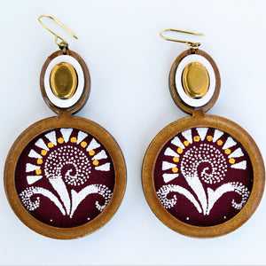 Peacock earrings