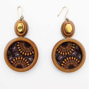 Peacock earrings