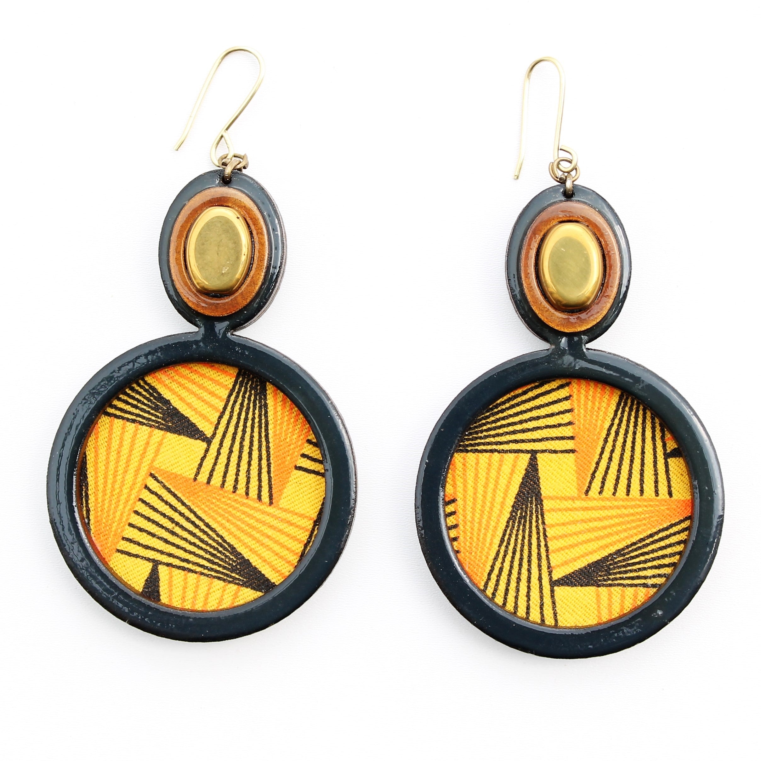 Peacock earrings