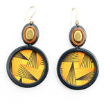Peacock earrings