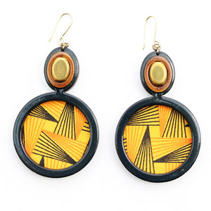 Peacock earrings
