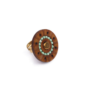 Sundial Beaded Ring